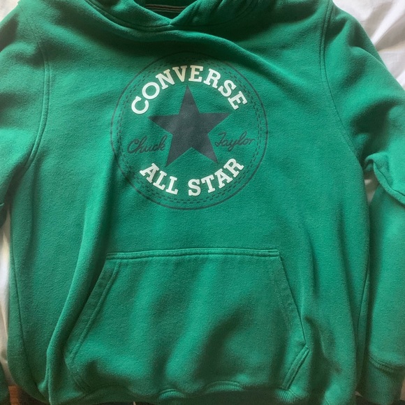 green converse hoodie